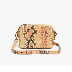 Madewell The Transport Camera Bag: Snake Embossed Edition